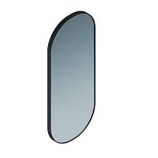 Зеркало CONO 42 см, овальное из металла, цвет черный