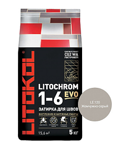 LITOCHROM 1-6 EVO LE 120 жемчужно-серый (5kg Al.bag)